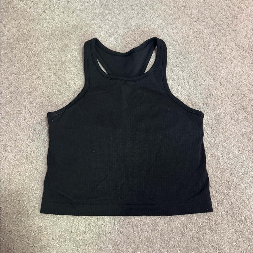 Lululemon High Neck Ebb to Street Crop Tank Top